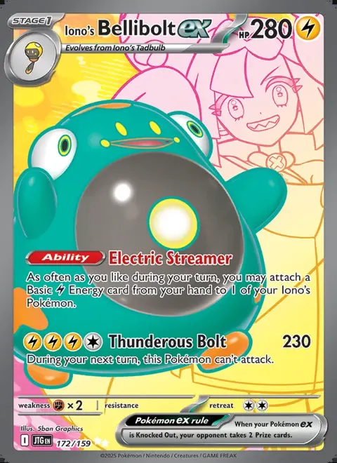 Iono's Bellibolt ex 172/159 — reference scan