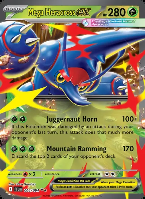 Mega Heracross ex 004/094 — reference scan